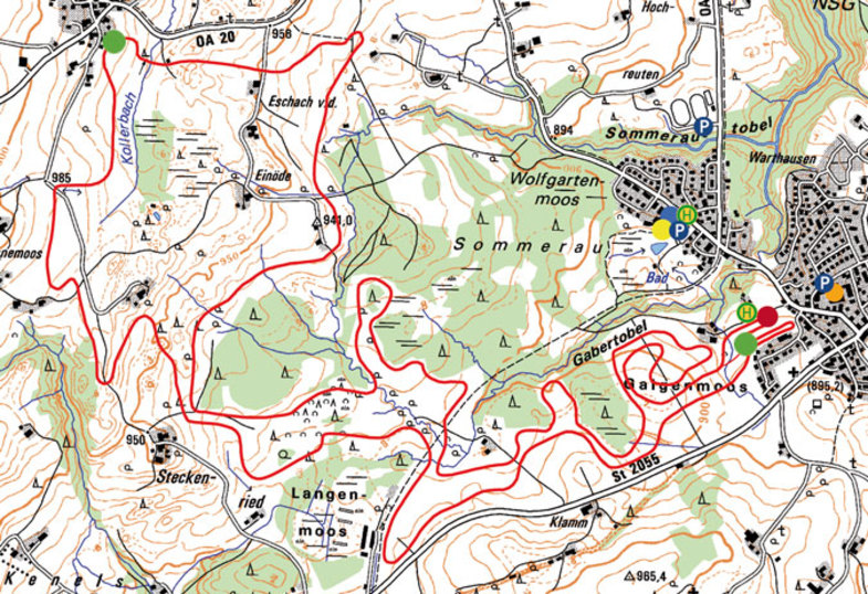 Streckenplan 15 und 30 km